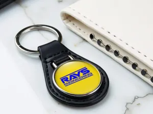 Rays Leather Key Case Sturdy Minimal Drift Style